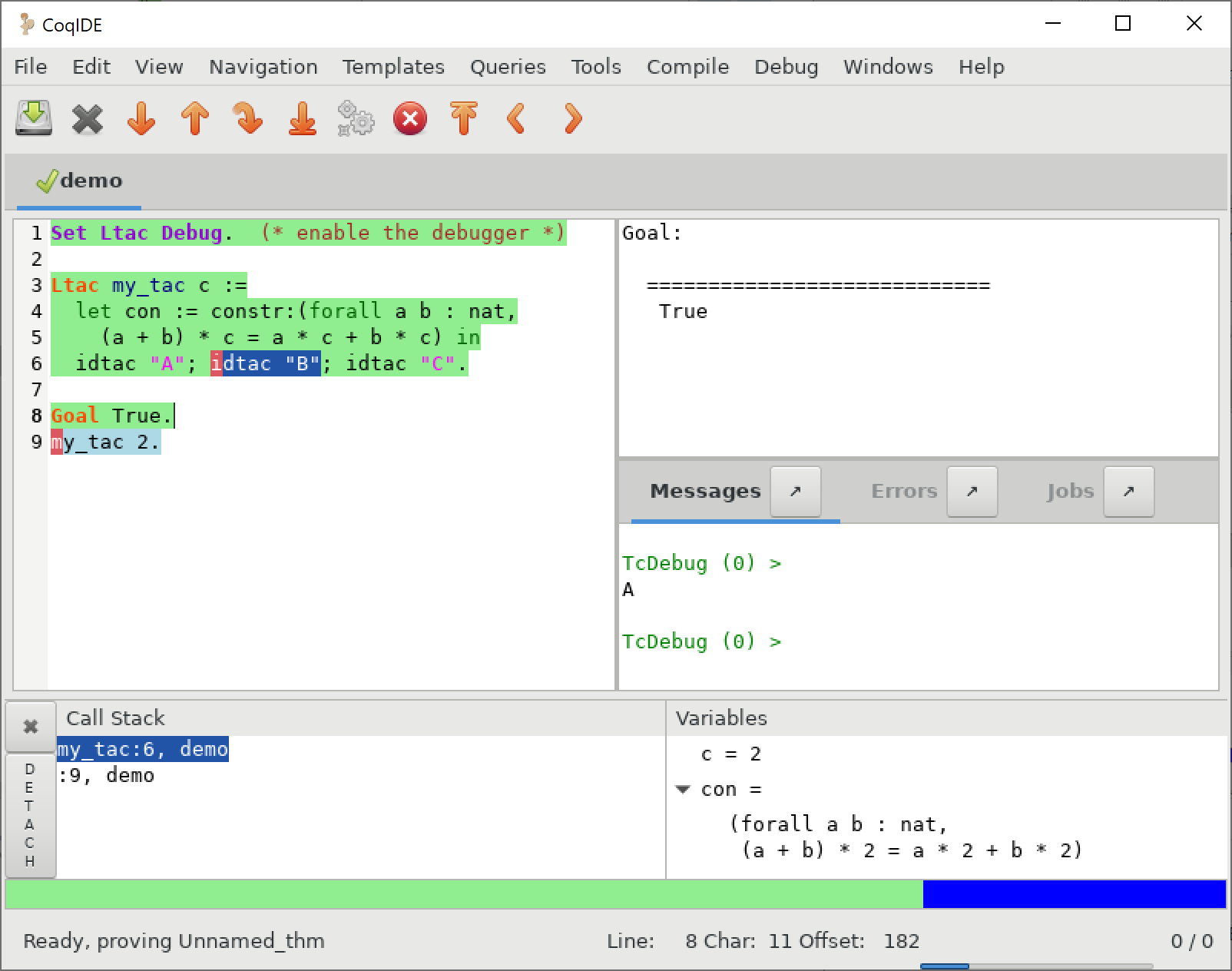 RocqIDE Debugger